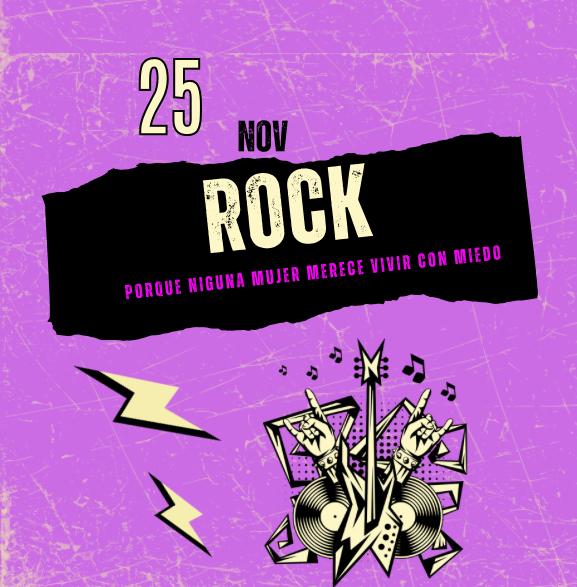El rock se convierte en símbolo de fuerza y unión en el Día Internacional de la Eliminación de la Violencia Sexista